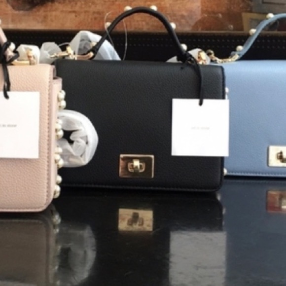 SOLD OUT! kate spade MINI Bag Pearl Black Shoulder Purse - Picture 3 of 7